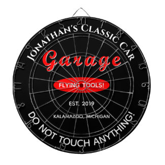 Home Garage Auto Mechanic Dartboard Board Dartbord