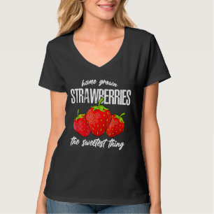 Home Gekweekte Aardbeien Aardbei Meisje T-shirt