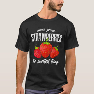 Home Gekweekte Aardbeien Aardbei Meisje T-shirt