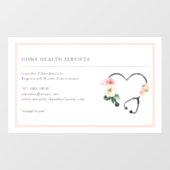 Home Gezondheid Verpleegster Bloemen Raamsticker (Vel)