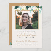 Home Going Viering van het Leven Uitvaartdienst (Voorkant / Achterkant)