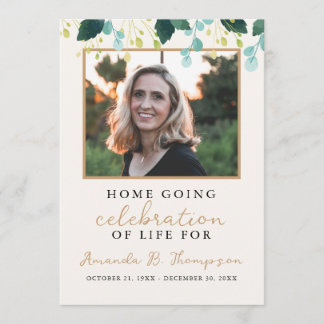 Home Going Viering van het Leven Uitvaartdienst Programma