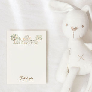 Home Grown Cutie Baby shower Bedankt Card