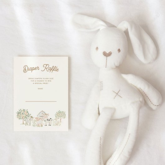 Home Grown Cutie Luier Raffle Ticket Kaart