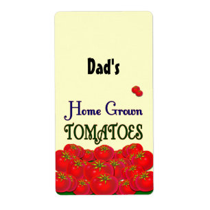 Home Grown Tomatoes Eigen label