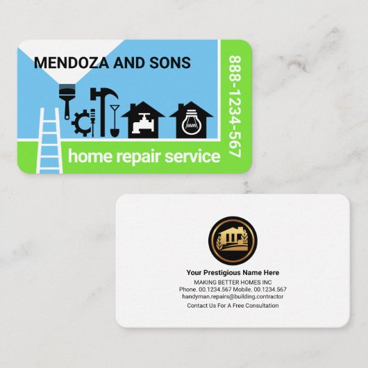 Home Handyman Tools Landschap Visitekaartje (Voorkant / Achterkant)