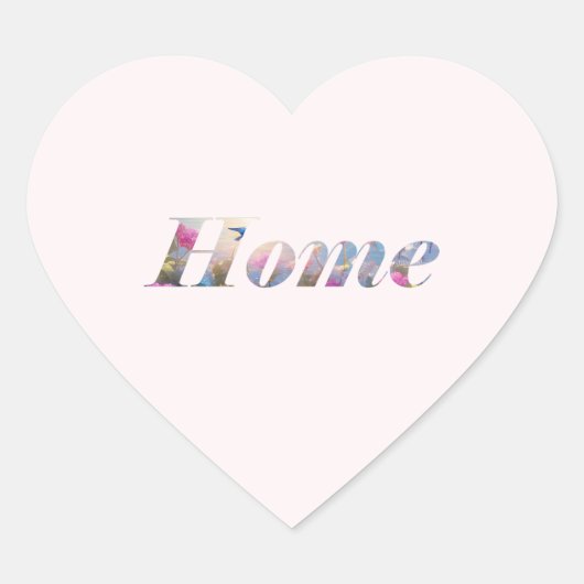 Home. Hart Sticker (Voorkant)