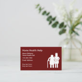 Home Health Aid Simple Cartes de visite (Debout devant)