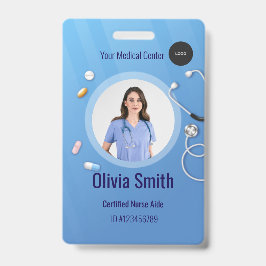 Home Health Aide Certified Nurse Aide Photo ID Badge