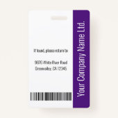 Home Health Aide Certified Nurse Aide Photo ID Badge (Achterkant)