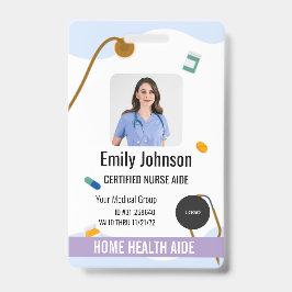 Home Health Aide / Certified Nurse Aide Photo ID Badge