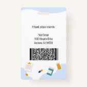 Home Health Aide / Certified Nurse Aide Photo ID Badge (Achterkant)