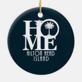 HOME Hilton Head Island Keramisch Ornament (Achterkant)
