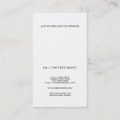 Home House Finance Sjabloon Visitekaartje (Achterkant)