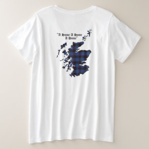 Home/Hume Clan Badge & Tartan Grote Maat T-shirt