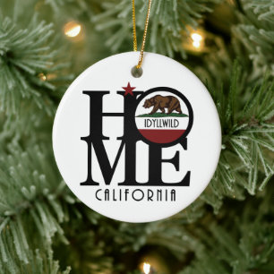 HOME Idyllwild California Keramisch Ornament