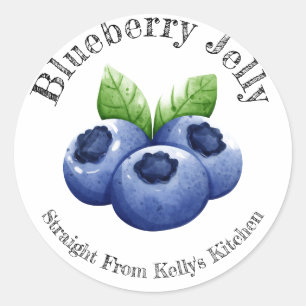 Home Inblikken Bedrijf Blueberry Jelly Food Label