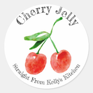 Home Inblikken Bedrijf Cherry Jelly Food Label