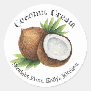 Home Inblikken Zakelijk Kokosnoot Cream Food Label