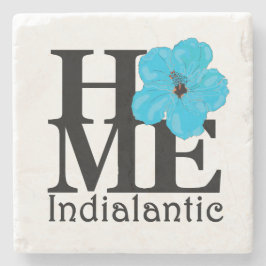 HOME Indialantic Blue Hibiscus Stenen Onderzetter