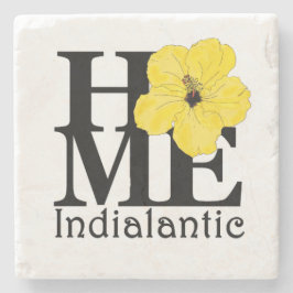 HOME Indialantic Yellow Hibiscus Stenen Onderzetter