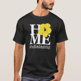 HOME Indialantic Yellow Hibiscus (voorzijde afdruk T-shirt
