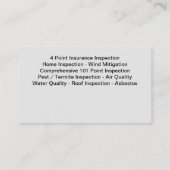 Home Inspectie Diensten Moderne Visitekaartjes (Achterkant)