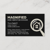 Home Inspection Black Visitekaartje (Voorkant)