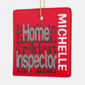 Home Inspector Extraordinaire CUSTOM Keramisch Ornament (Links)