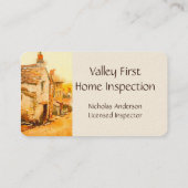 Home Inspector Licensed House Inspector Visitekaartje (Achterkant)