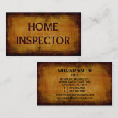 Home Inspector Visitekaartje (Voorkant / Achterkant)
