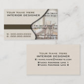 Home Interior Designer Visitekaartjes (Voorkant / Achterkant)