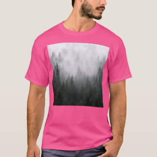 Home is een gevoel mistige retro Herfst wildernis T-shirt
