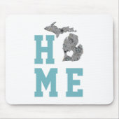Home is Michigan de Grote Meren Staat Muismat (Voorkant)