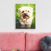 Home is waar de hond is aangepaste foto canvas kun (Insitu (Woonkamer))
