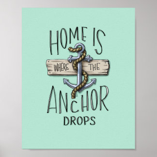 Home is Waar het Anker Drops Wall Poster