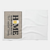 Home is waar het bier wordt gepersonaliseerd theedoek (Horizontaal)