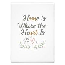 Home Is Waar Het Hart Is – Gezellige Wall Art Quot