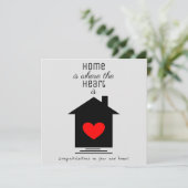 Home is waar het hart is - New Home Kaart (Staand voorkant)