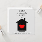 Home is waar het hart is - New Home Kaart (Voorkant / Achterkant in situ)