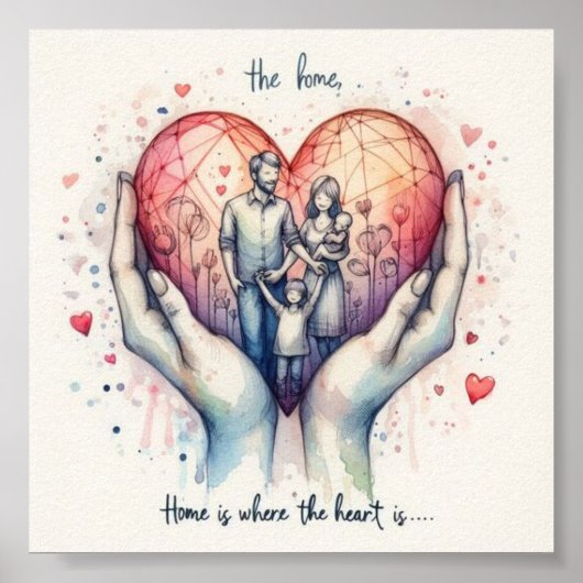 Home is Waar het hart is Print (Voorkant)