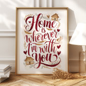 Home is Waar ik ook ben met jou Art Print