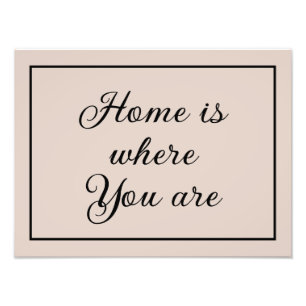 Home is waar je bent foto / poster
