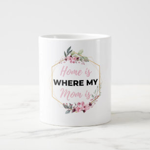 Home is waar mijn moeder zwart is extra grote beker