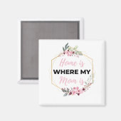 Home is waar mijn moeder zwart is magneet (Voorkant / Achterkant)