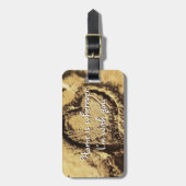 Home is Where I'm With You Heart beroemd gemaakt d Bagagelabel (Voorkant verticaal)