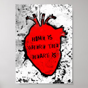 home is where the anatomical heart is poster