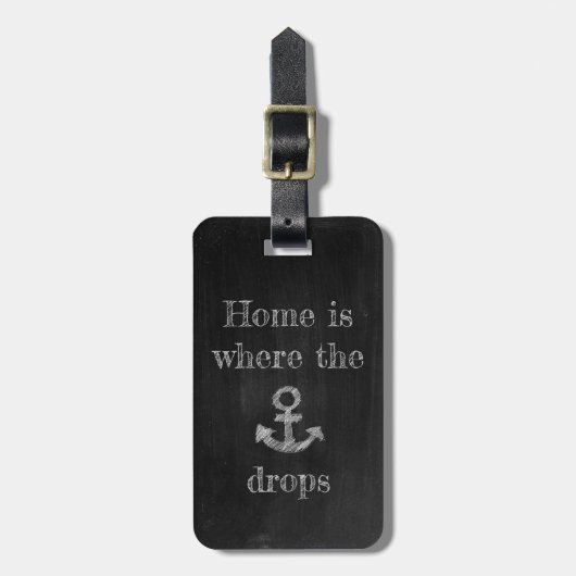 Home is Where the Anchor Drops Bagagelabel (Voorkant verticaal)