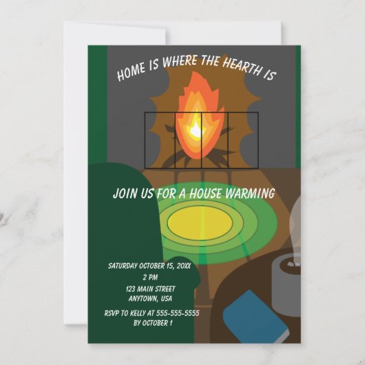 Home is where the hearth is kaart (Voorkant)