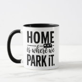 Home Is Where We Park It Camper Quote Mok (Links)